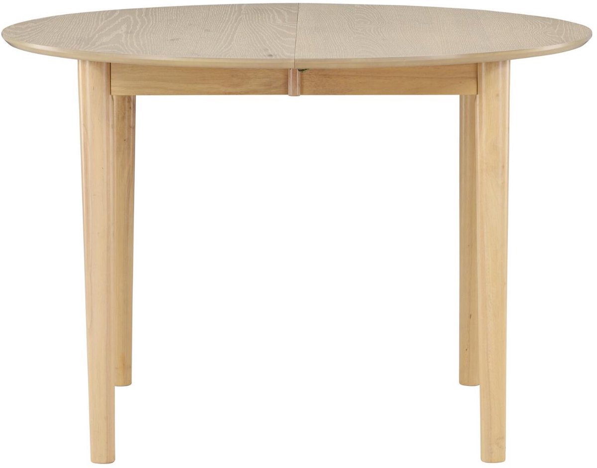 Gilda eetkamertafel Ø110/150cm met uitschuifbare naturel.