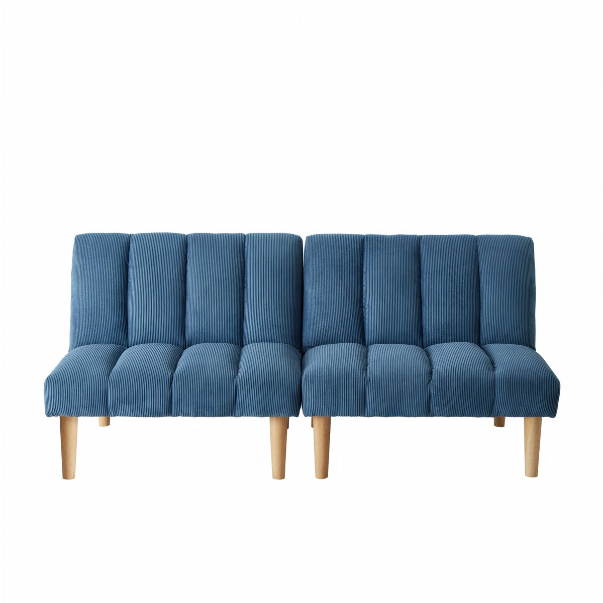 2-persoons slaapbank 167CM – Opklapbaar sofa-bed met 3-verstelbare rugleuning, ruimtebesparende slaapbank voor woonkamer & kantoor, modern gastenbed voor kleine ruimtes