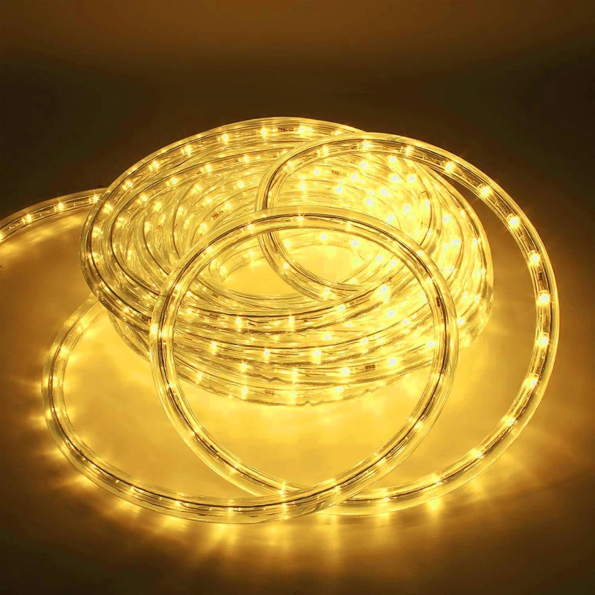 SnelShoppen - LED Lichtslang 8 Meter voor Buiten, Waterdichte Stripverlichting met 288 LEDs, Warm Witte Decoratie voor Kerst, Tuin, Balkon en Patio, I