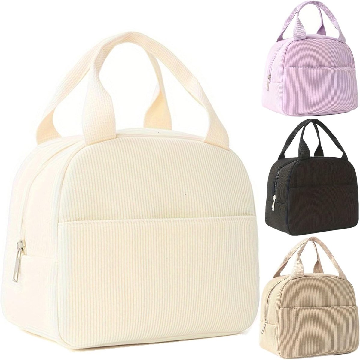 SnelShoppen - Lunch Bag - Schattige Isolerende Lunchbox - Herbruikbare Waterdichte Lunchtas - Vouwbare Tas voor Vrouwen, Mannen, Kinderen, Studenten,