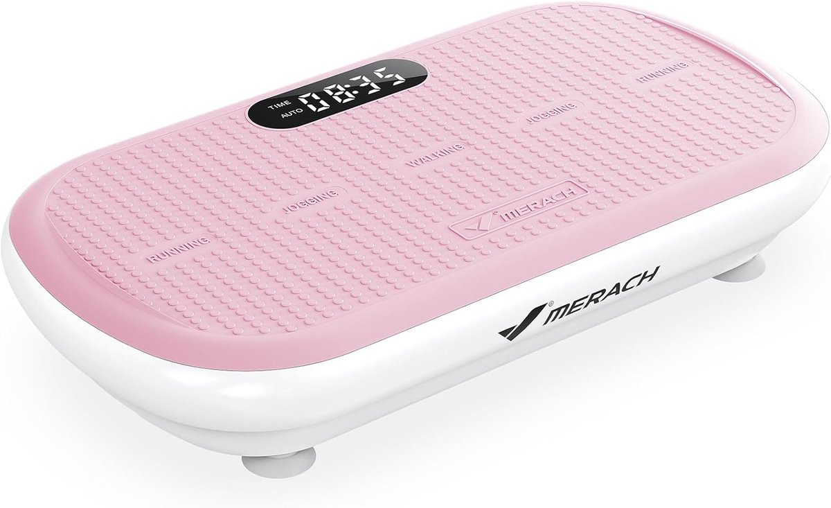 SnelShoppen - Krachtige Trilplaat voor Gewichtsverlies en Spiervorming, 13 mm Amplitude, 200 kg Gewichtscapaciteit, Siliconen Pedaal, Bluetooth-Luidsp