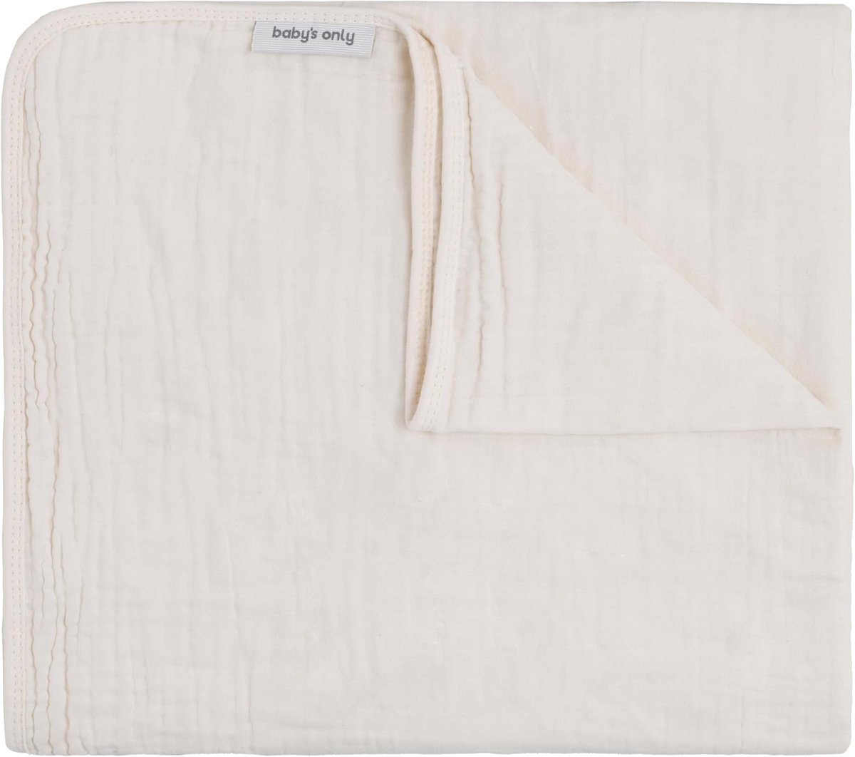SnelShoppen - Babydeken Tender - Hydrofiele Crib Blanket voor Jongens en Meisjes - 70x95 cm - 100% Voorgewassen Katoen - Ideaal voor Babybedje en Kind