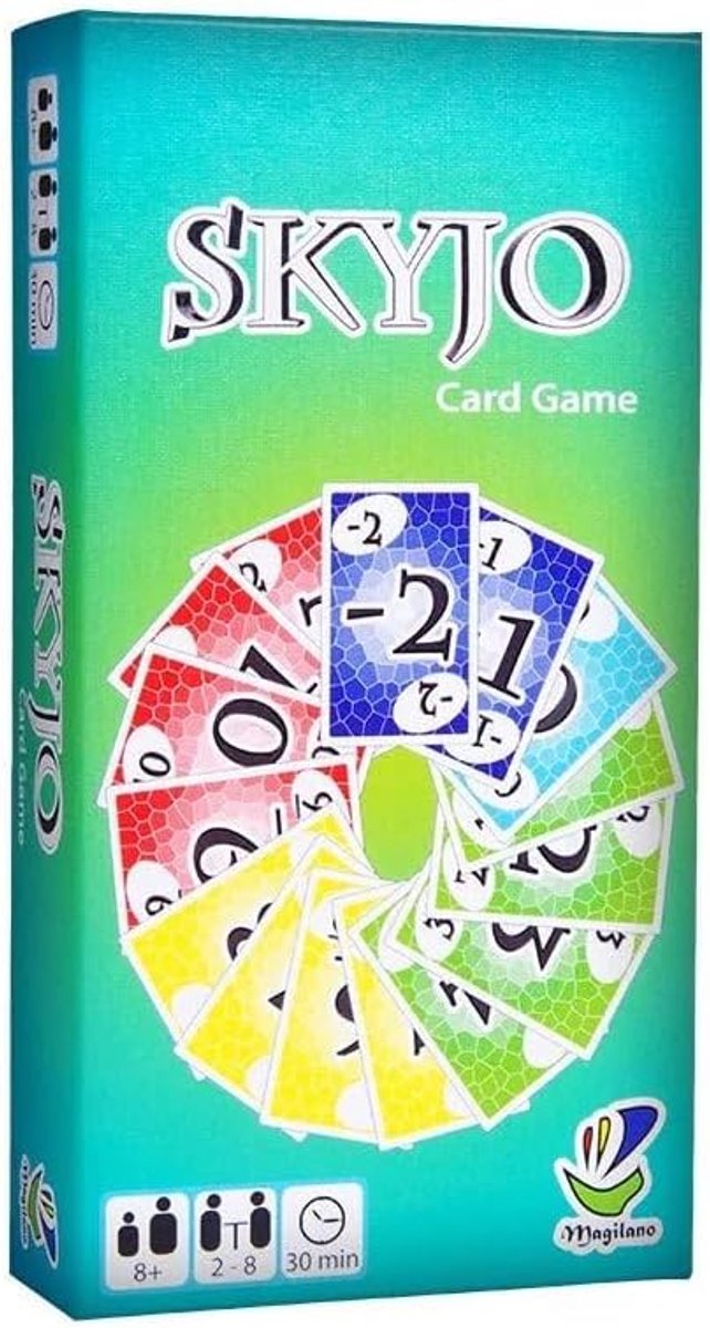 SnelShoppen - Skyjo Kaartspel - Verslavend Kaartspel voor 2-8 Spelers - Geschikt voor Kinderen vanaf 8 Jaar - Ideaal voor Feestjes en Spelavonden - Fr