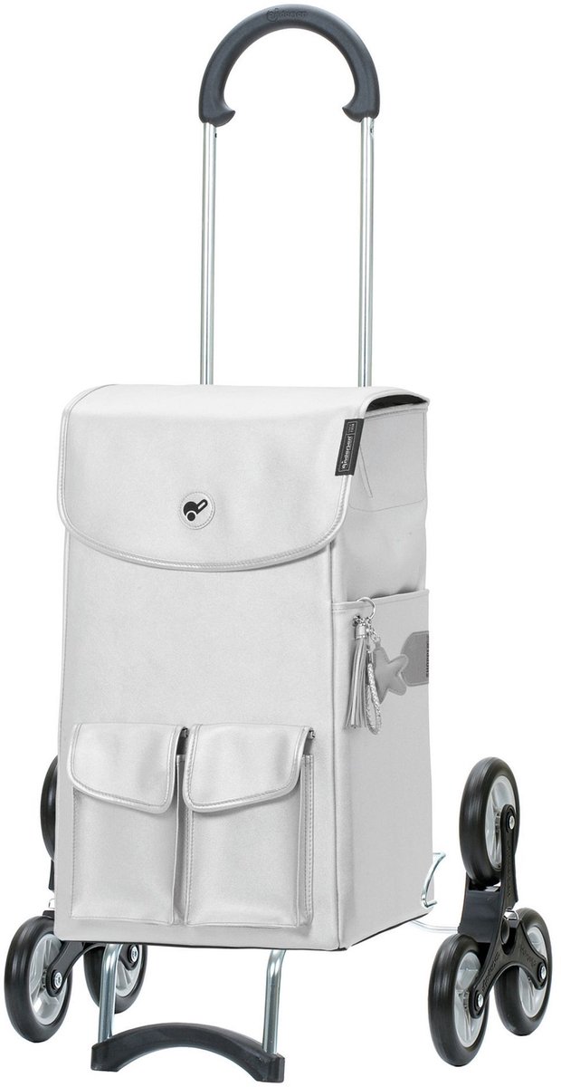 Andersen Shopper Treppensteiger Scala Shopper Abbo Winkelwagen 54 cm - 39 L - silber