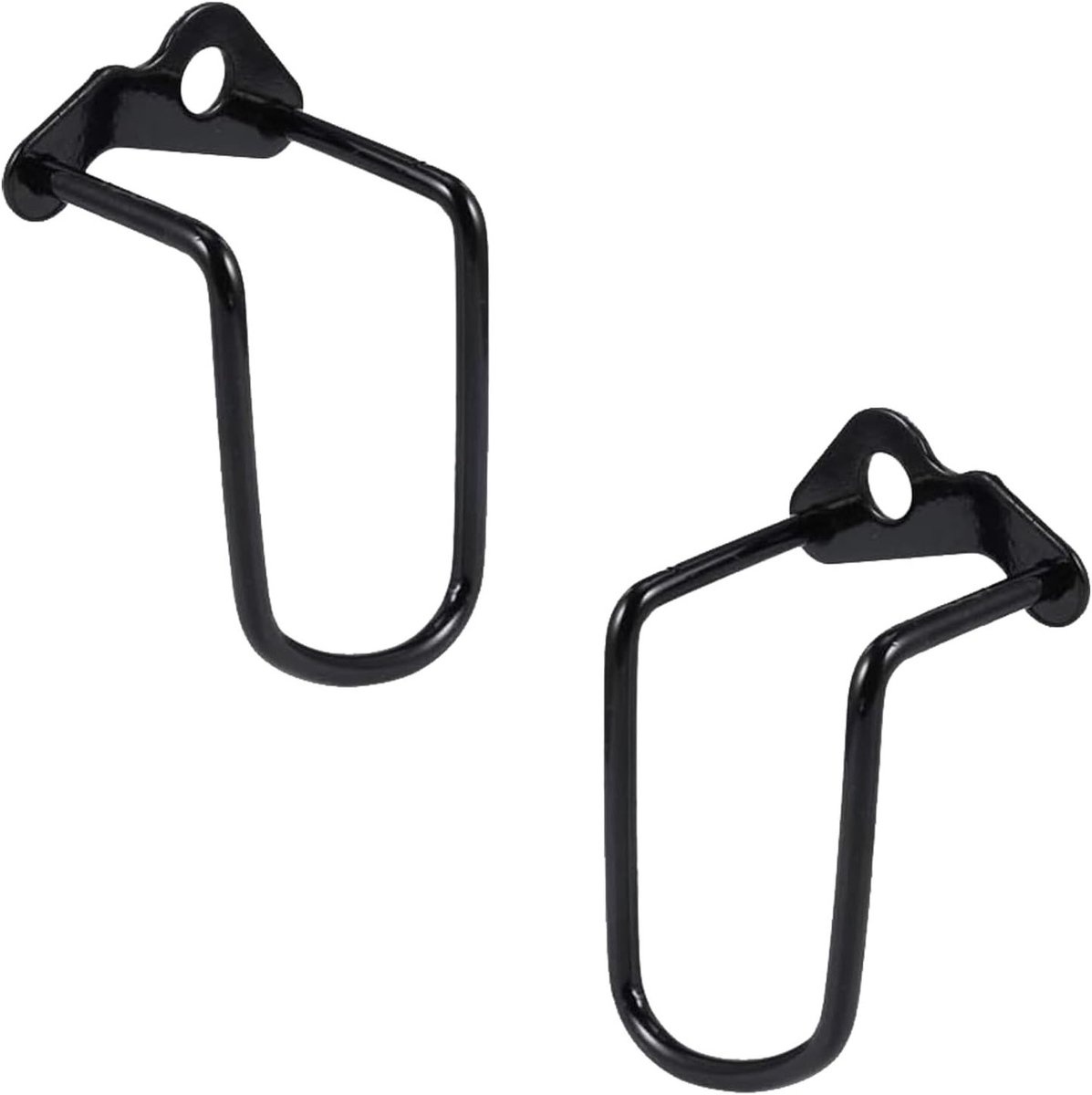 Versnellingswerkbescherming voor fietsen, 2 stuks, 10,5 x 5,4 x 4,7 cm, staal, ideaal voor mountainbikes, racefietsen en vouwfietsen, zwart, duurzaam en stevig