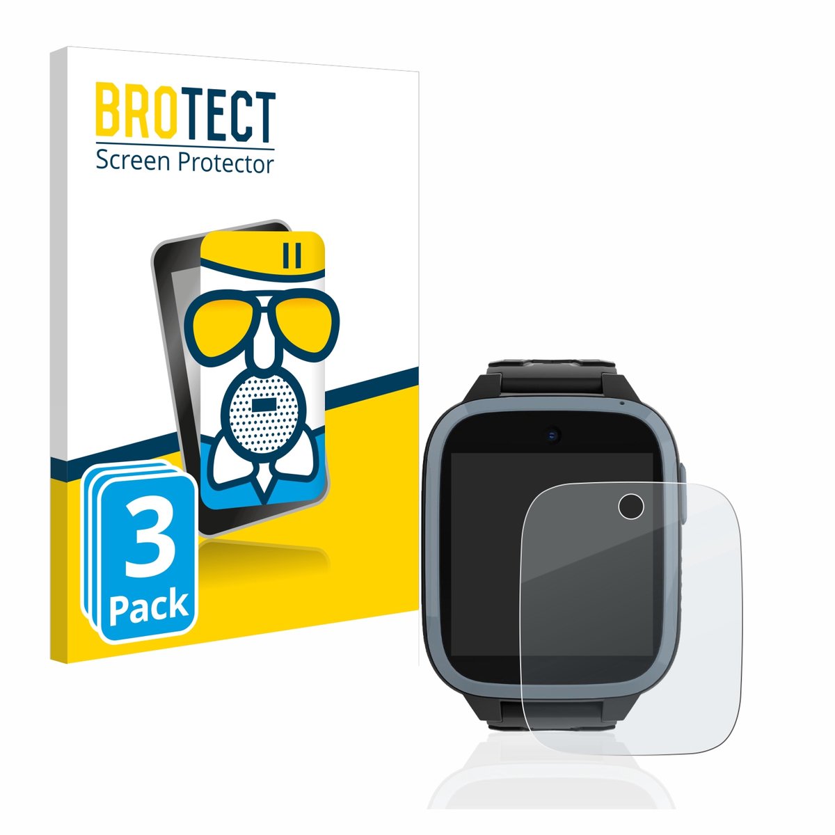 BROTECT - Screenprotector voor Xplora XGO3 / Kidzi / Let's Go - Folie Beschermfolie Beschermglas matte 3 Stuks