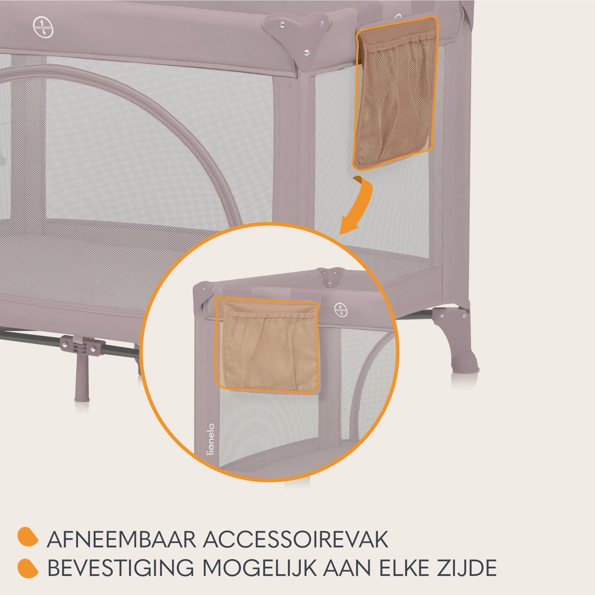 Lionelo Lionelo Laura 3-in-1 Campingbedje - afbeelding 5