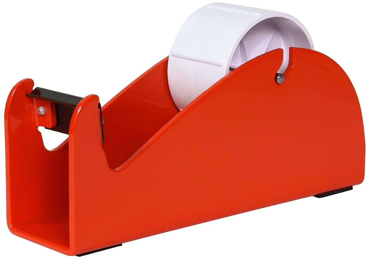 SnelShoppen - Handmatige Tafeldispenser BD50 voor Plakband tot 50 mm - Robuuste Metaal Dispenser voor Kantoor, Verpakking en Creatieve Projecten