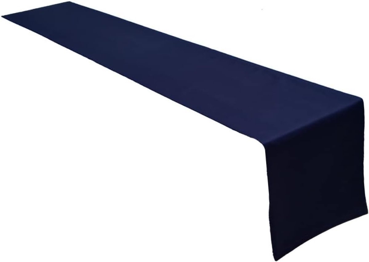 SnelShoppen - Luxe Tafelrunner 40x200cm van 100% Katoen - Navy Blauw - Duurzaam, Makkelijk Onderhoud, Ideaal voor Feesten, Restaurant, Bruiloft en Ker