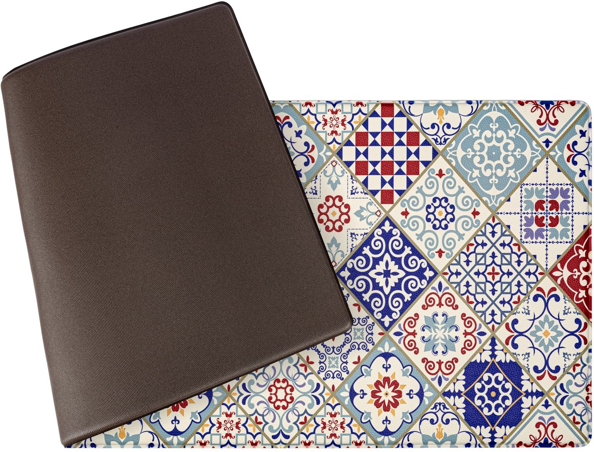 ANRO Mosaic Anti-vermoeidheidsmat 50x150 cm - Keuken - Werkplek Meerkleurig