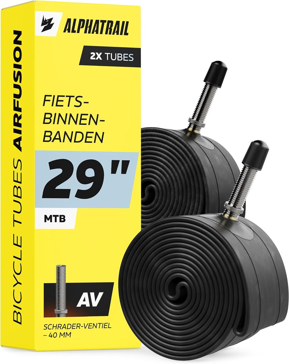 SnelShoppen - MTB Fiets Binnenband 29 Inch AV Schrader Ventiel 2x Set - Geschikt voor Diverse Banden - Mobiliteitsgarantie - Perfect voor Mountainbike