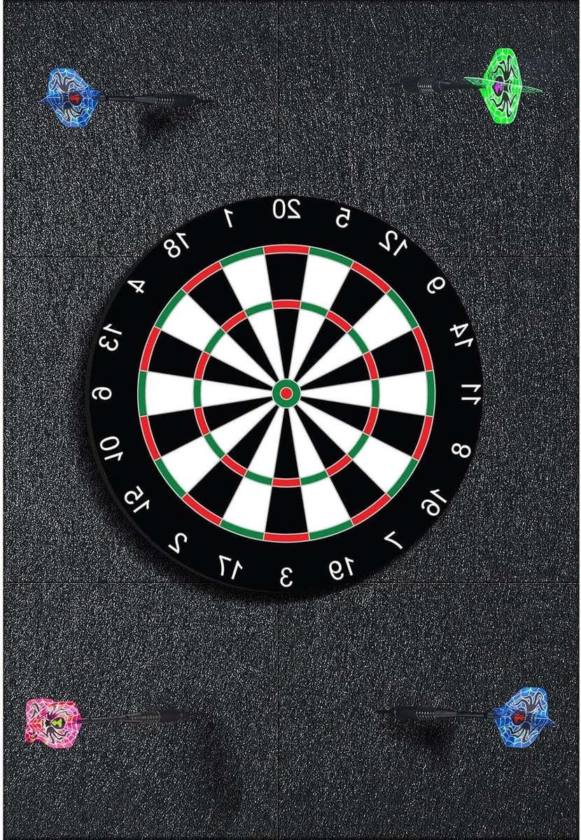 Dartbord Wandbescherming van Vilt, Zelfklevende Bescherming voor Wand en Dartbord, Ideaal voor Spelers