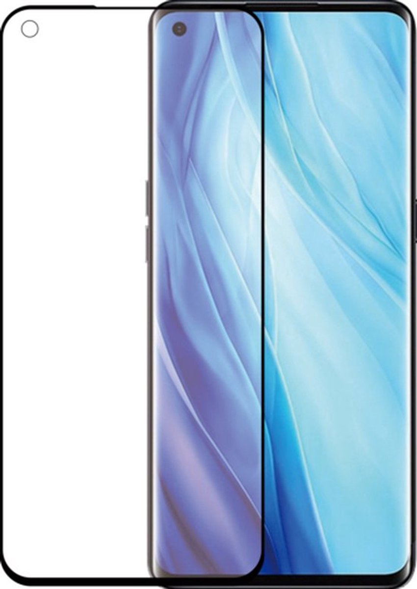 Azuri Tempered Glass curved RINOX ARMOR - black frame - Oppo Reno 4 Pro