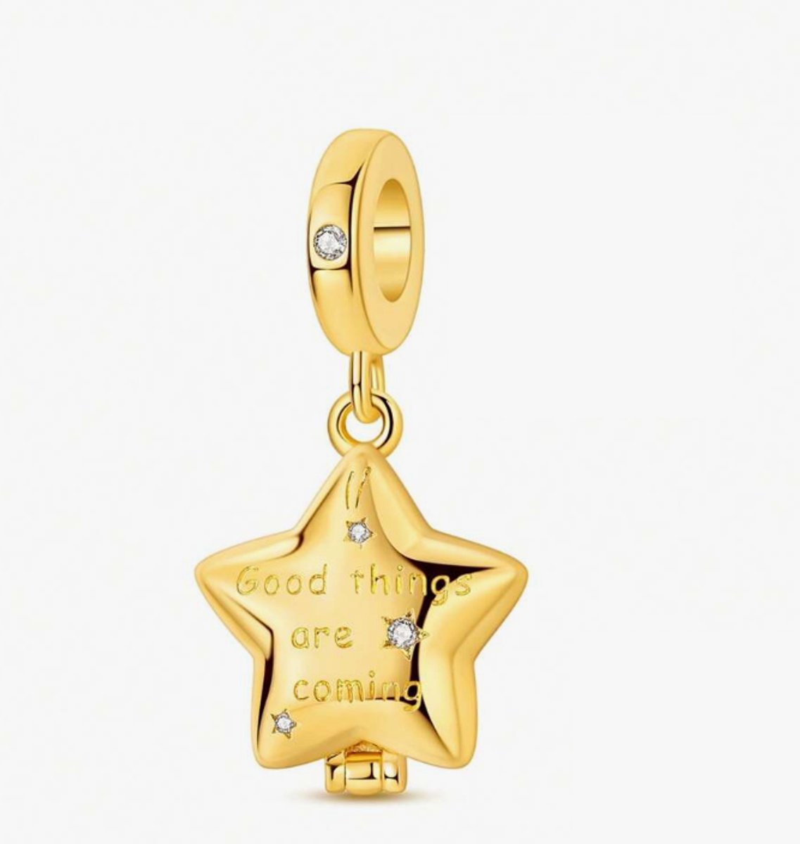 Fler® | Bedel | Past op populaire bedelarmbanden (standaard - 3mm) | Wensster Bedel | Hangbedel Charm | 925 sterling zilver | Transparante zirkonia | Valentijnsdag Cadeau | Sinterklaas kado | Kerstcadeau | Verjaardagsgeschenk | Vriendschap
