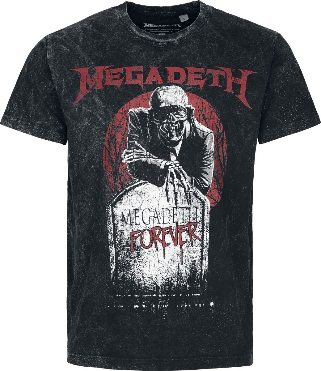Megadeth Forever Heren T-shirt - antraciet - XL