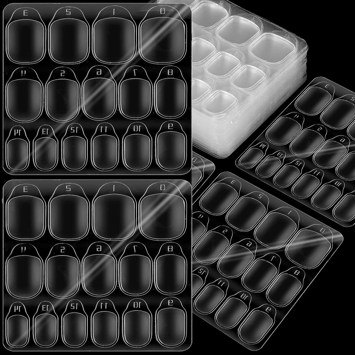 SnelShoppen - 900 Stuks Dubbelzijdige Nagellijm Stickers, Transparante Nagel Pads voor Kunstnagels, Manicure Accessoires voor Nagelstudio, Ideaal Cade