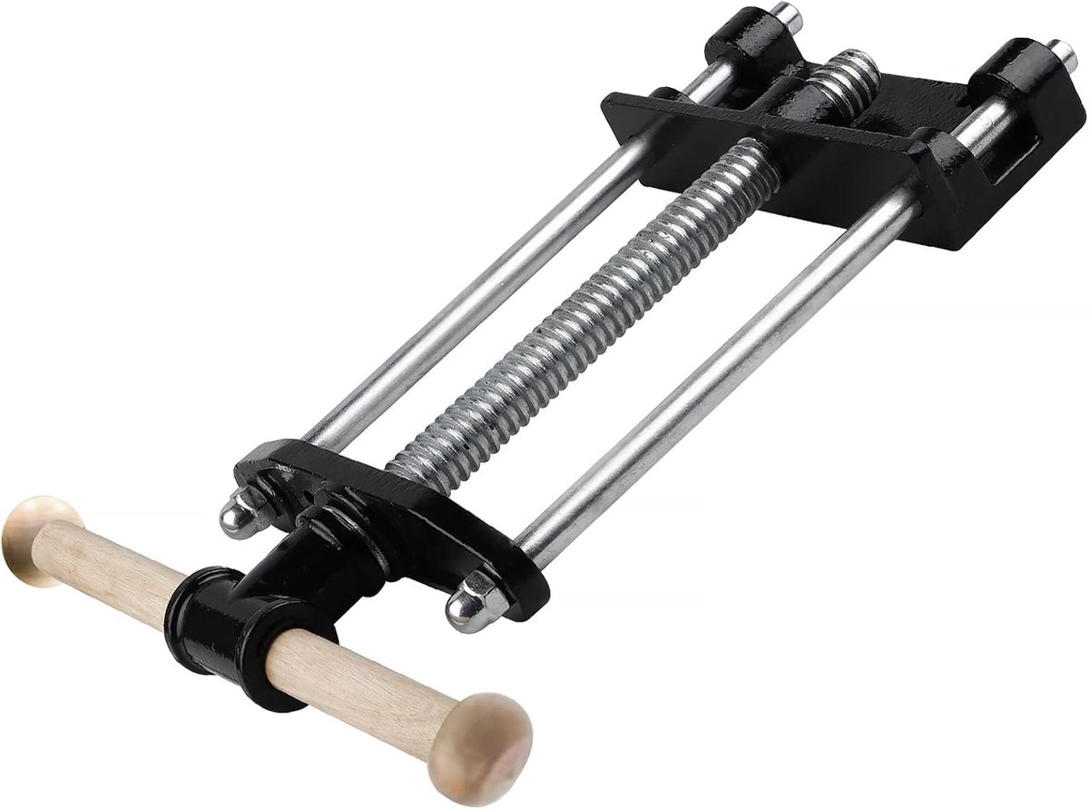 SnelShoppen - 7''/180mm Houten Vise, Collet voor Werkbank, Handgereedschap voor Houtbewerking, Precisie en Stevigheid, Ideaal voor Zagen en Schaven