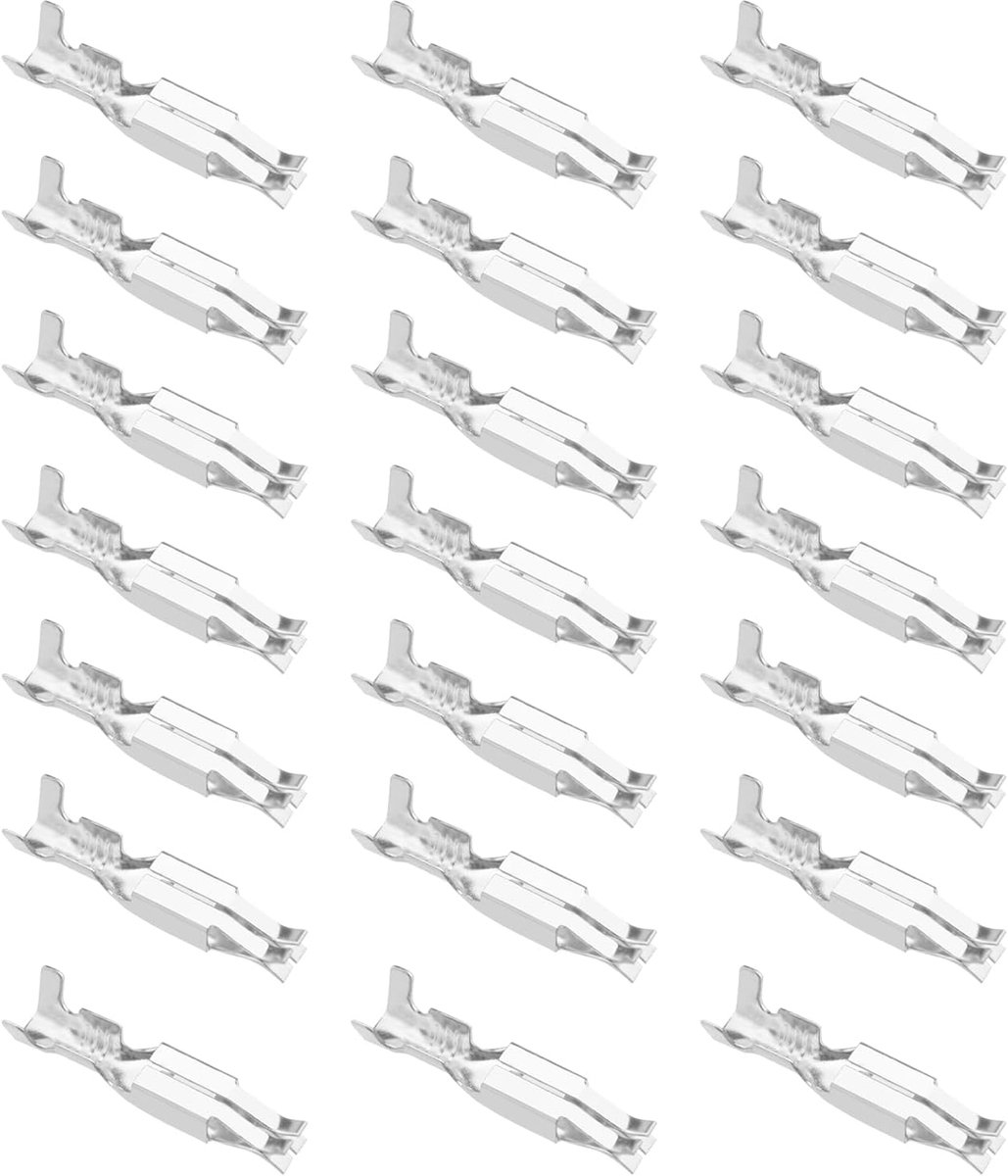 SnelShoppen - 50 Stuks ISO Contacts Crimp Terminals Connector 341432-10 voor Auto Radio Reparatie, Geschikt voor 0.5-1.5mm² Kabel, Ideaal voor Montage