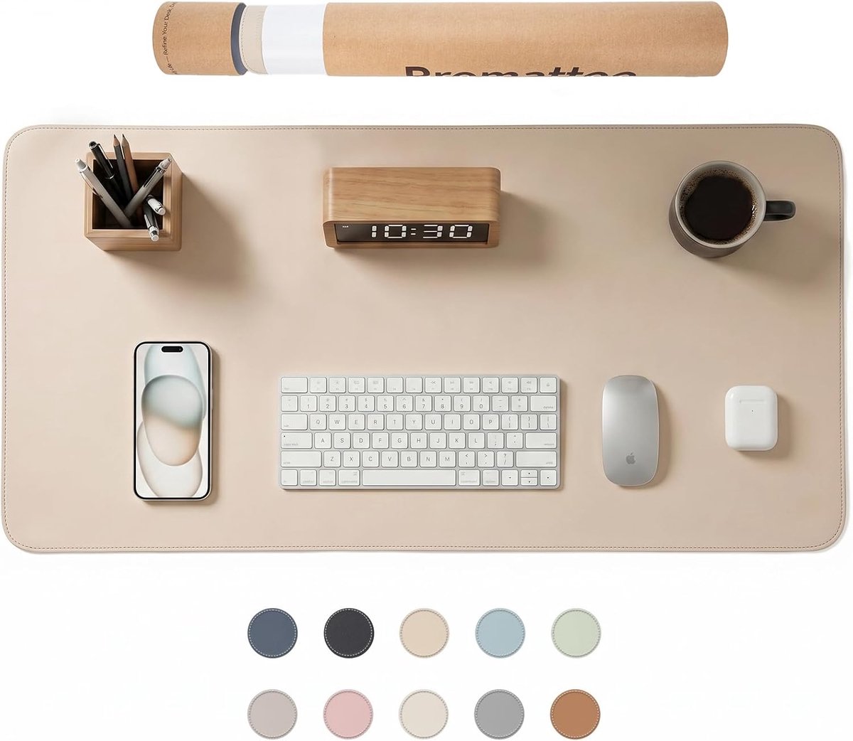 SnelShoppen - Non-slip bureau mat, waterdichte en hittebestendige schrijfmateriaal, gemakkelijk te reinigen bureau mat voor kantoor, huis, studie tafe