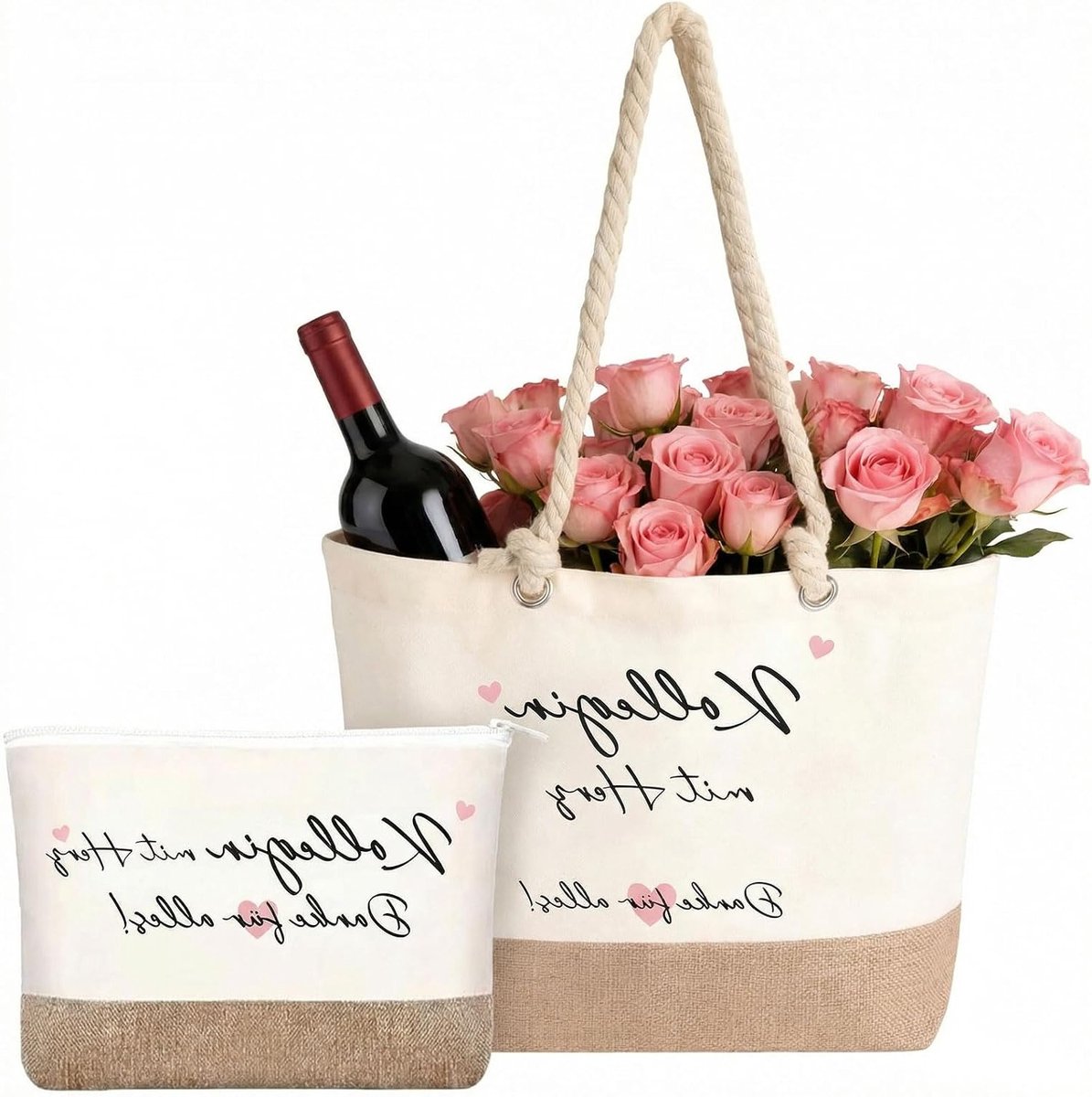 Farewell cadeau voor collega's - Jute tas als verjaardagscadeau en afscheidsgeschenk voor werkcollega's
