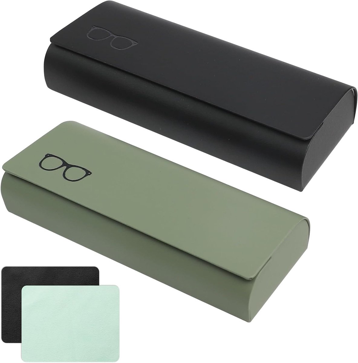 Duurzame Hardcase voor Zonnebrillen en Brillen met Magnetische Sluiting - Vintage Stijl, Ideaal voor Reizen en Bescherming van Je Bril