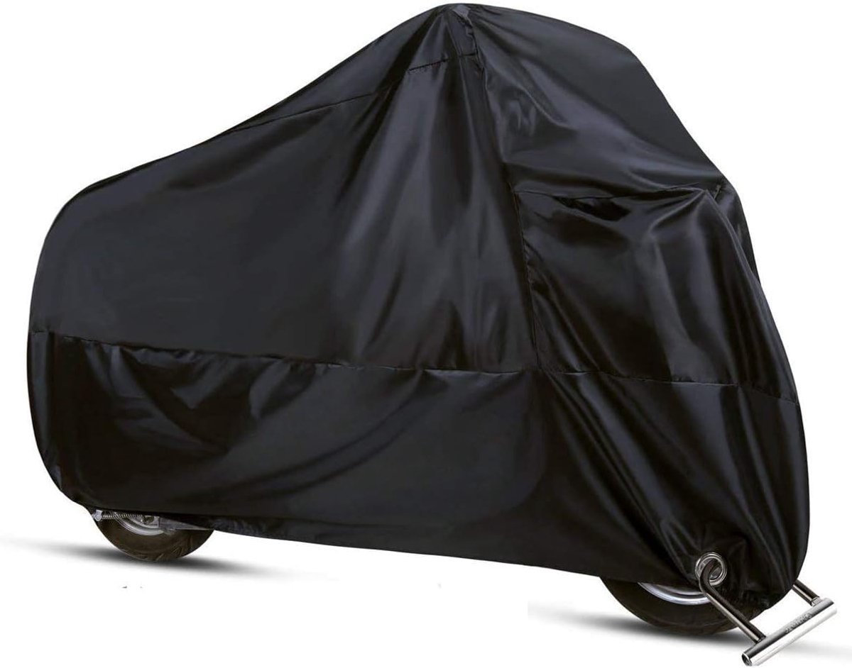 SnelShoppen - Motorrijtuig hoes XL - Waterdichte beschermhoes voor motor en scooter - 210D UV-gecoat - 230 x 95 x 125 cm - Winddicht en stormbestendig