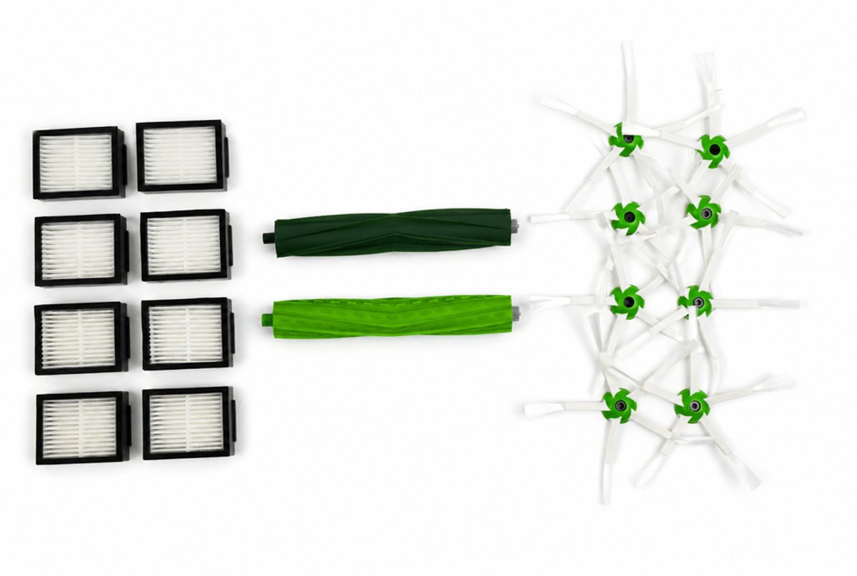 AllSpares Onderdelenset Stofzuiger geschikt voor iRobot E5 / E6 / i7 (17st.)
