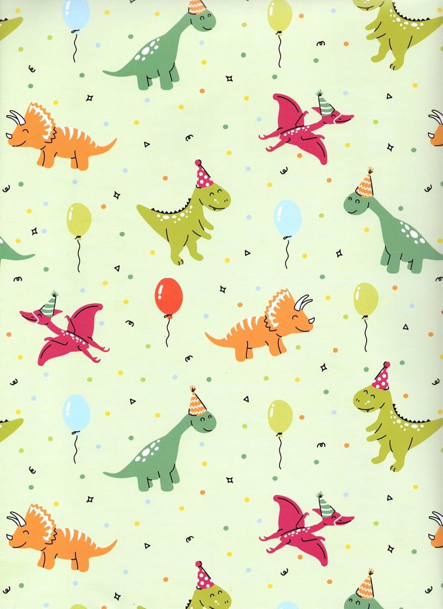 SnelShoppen - Cadeaupapier 90x65 cm - 3 vellen FSC-papier - Plasticvrije verpakking - Perfect voor Feesten, Verjaardagen en Cadeaus