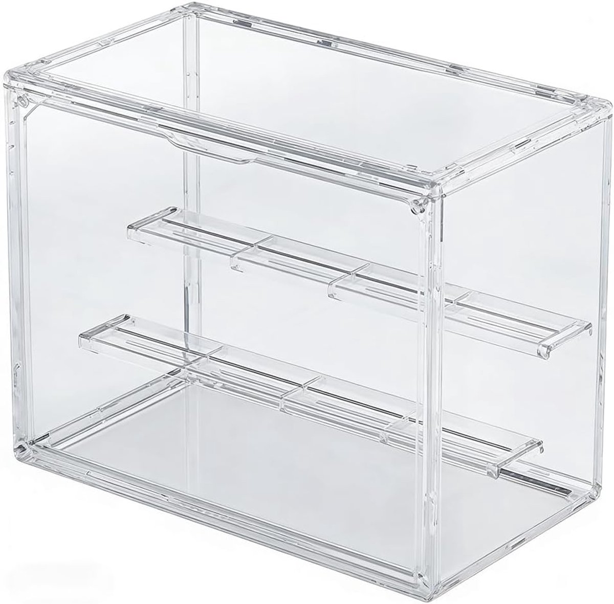 SnelShoppen - Transparante Acryl Display Case met Magnetische Deur - Waterdichte Verzameling Box voor Figuren, Artefacten, Cosmetica - Afmetingen: 30