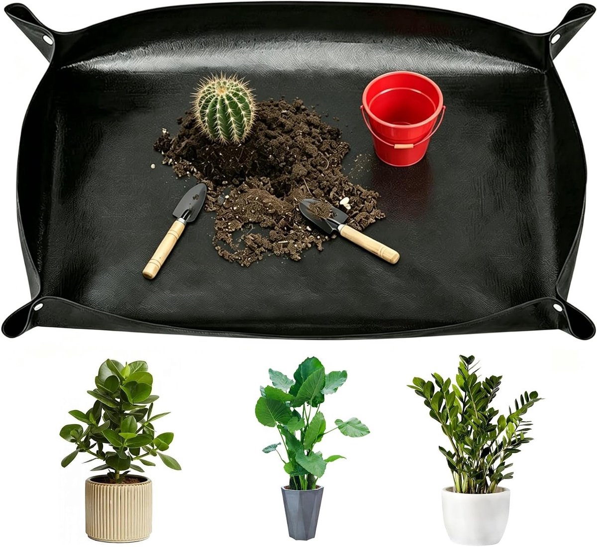 Plantenmat 150 x 100 cm - waterafstotend - opvouwbaar - ideaal voor verpotten - ShopVlot