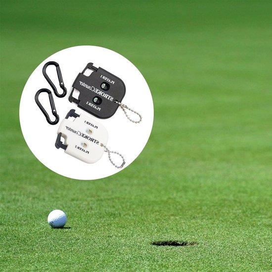 Dailygoods - Golf Score Teller Set voor 2 Spelers met Karabijnhaken van Dailygoods — afbeelding 2