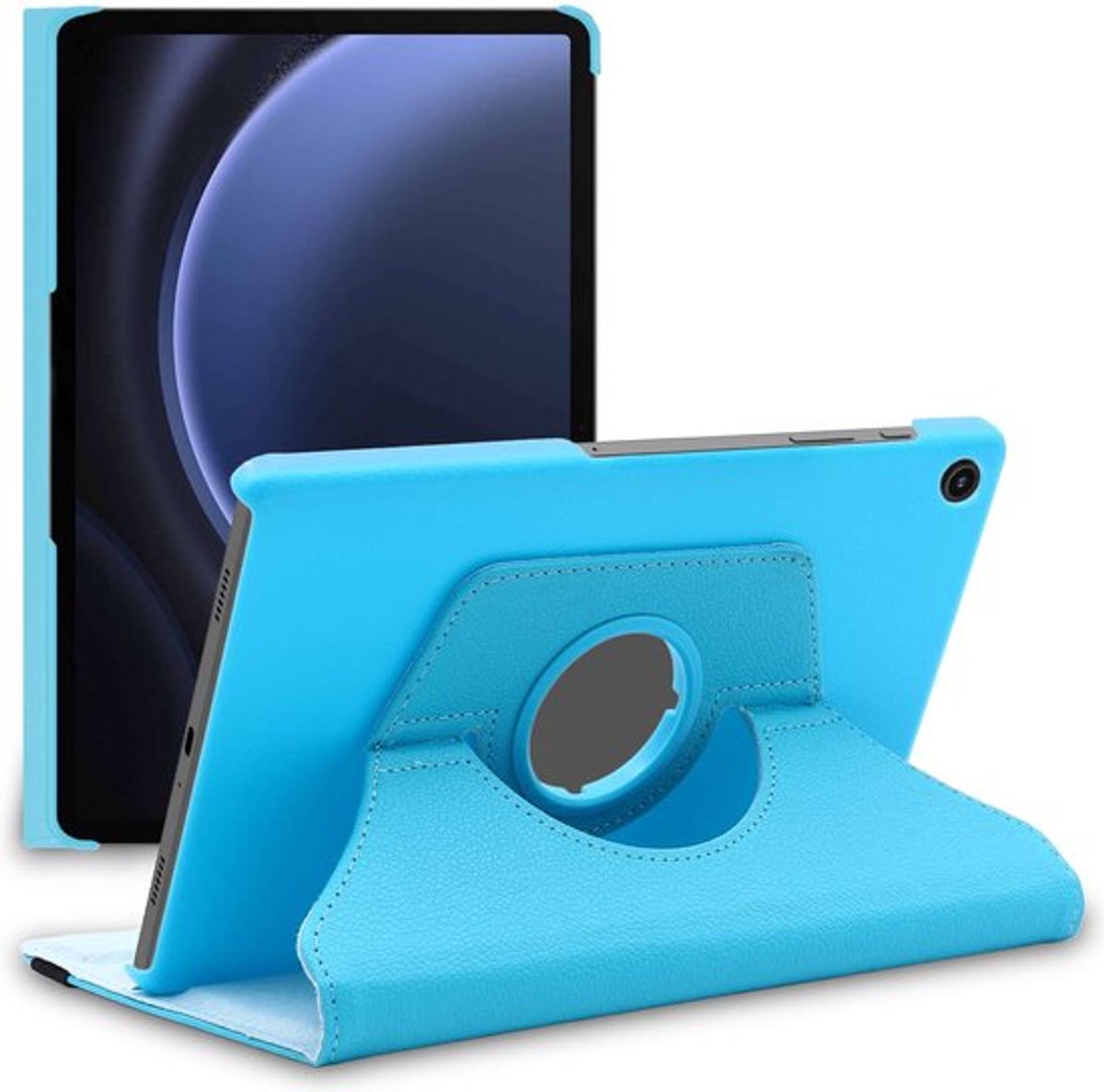 ebestStar - Hoes geschikt voor Samsung Galaxy Tab A9+ (2023) SM-X210, Roterende Etui, Case, 360° Draaibaar hoesje, Blauw