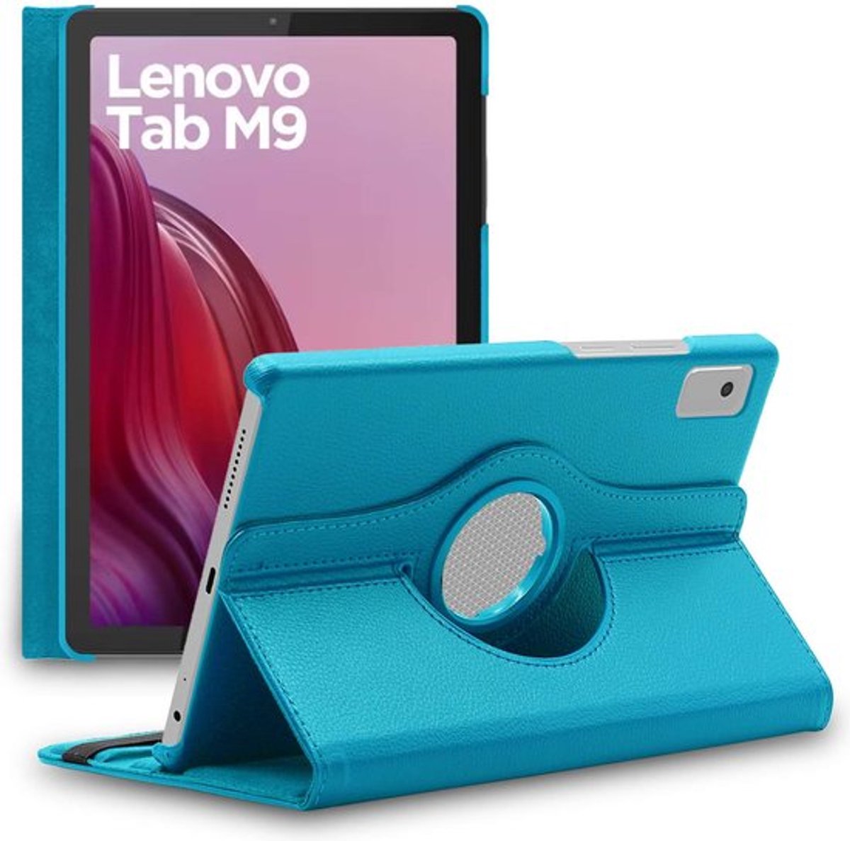 ebestStar - Hoes geschikt voor Lenovo Tab M9, Roterende Etui, Case, 360° Draaibaar hoesje, Blauw