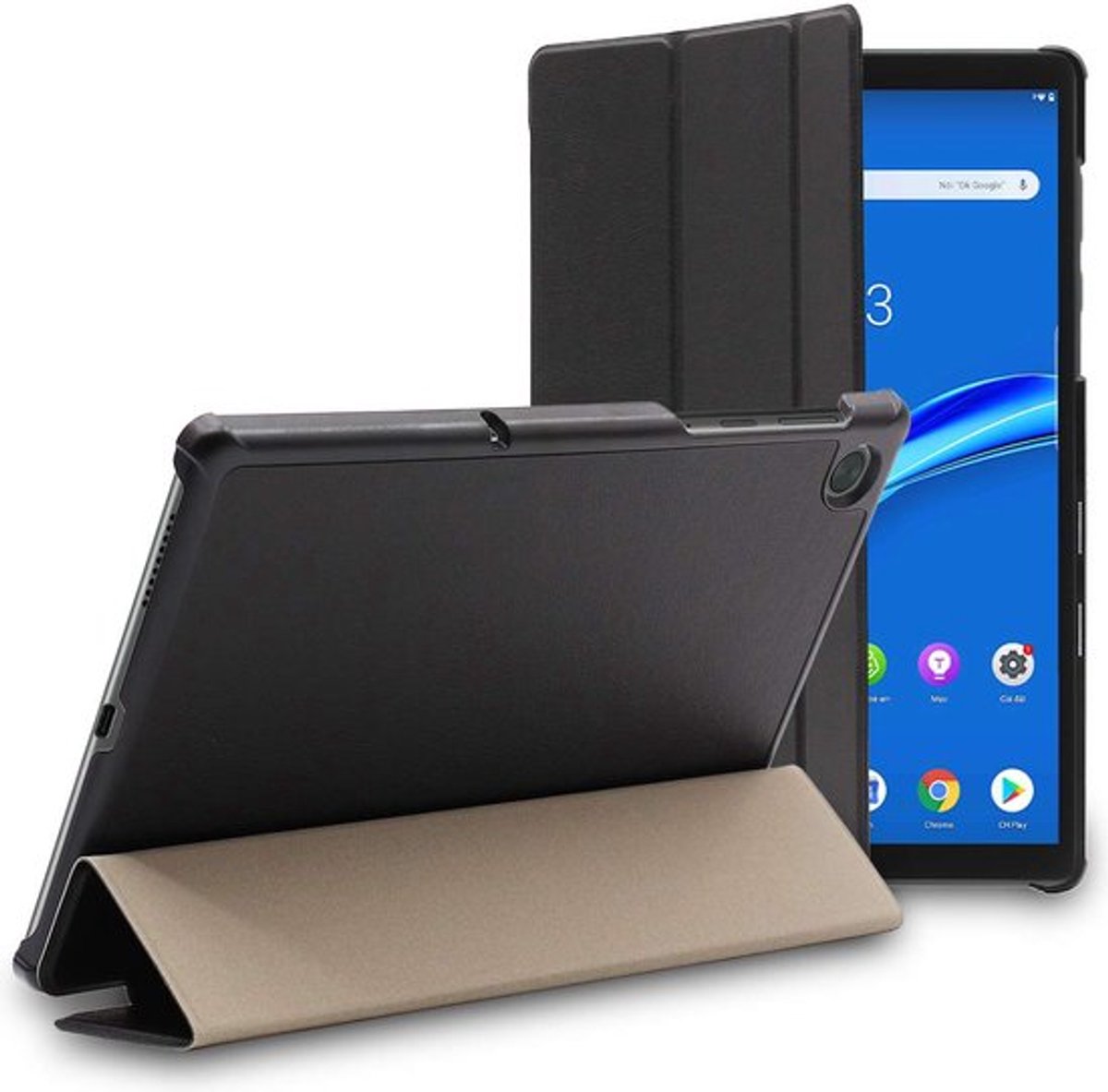 ebestStar - Hoes geschikt voor Lenovo Tab M10 FHD PLUS 10.3, Slanke Design PU Lederen Etui, Automatische Slaap/Wake, SmartCase hoesje, Zwart