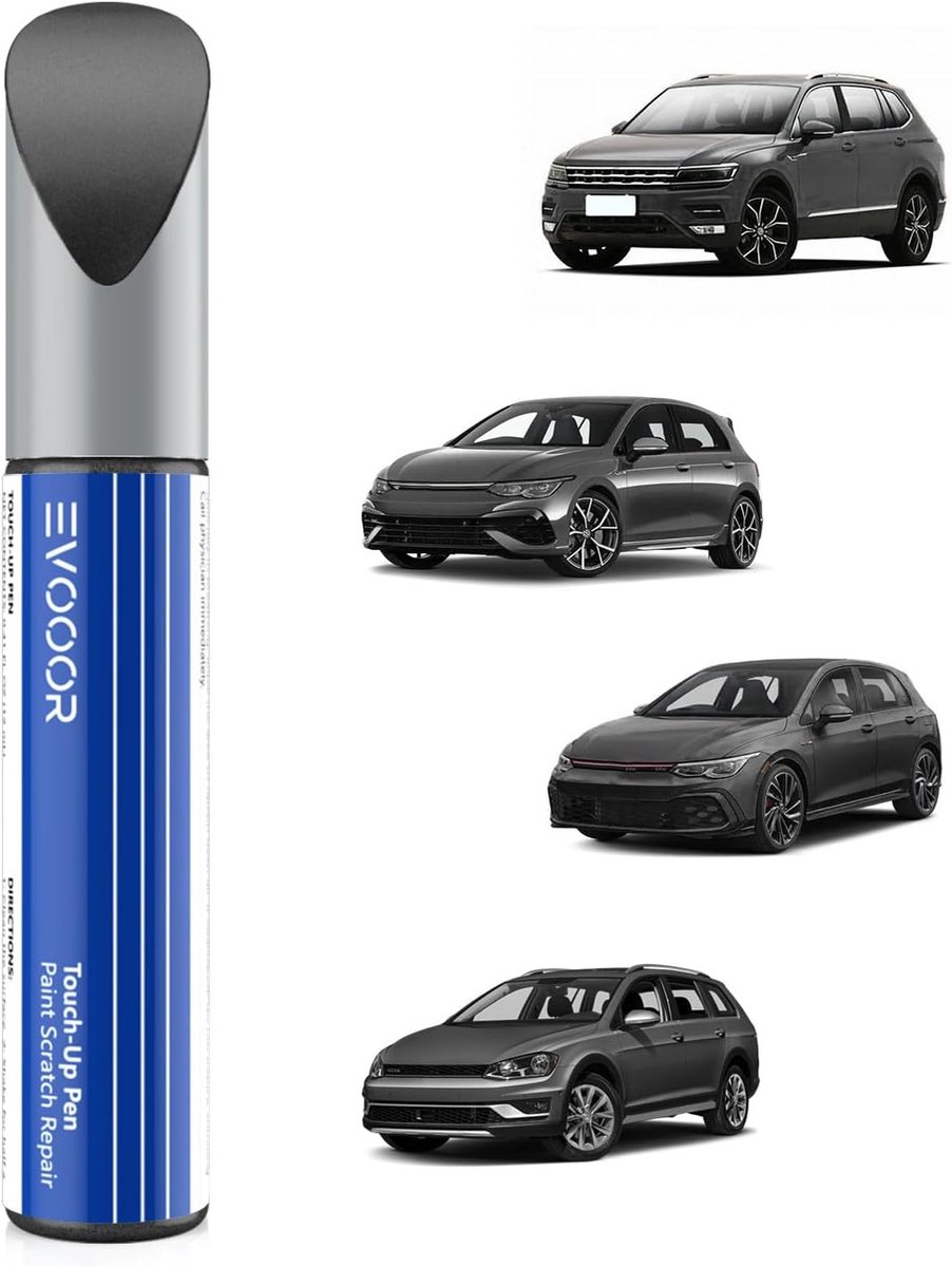 SnelShoppen - Indium Grey Car Paint Pen voor Volkswagen - Krassenherstel, Snelle & Eenvoudige Reparatie Oplossing, Geschikt voor Randen en Lakwerk, Ro