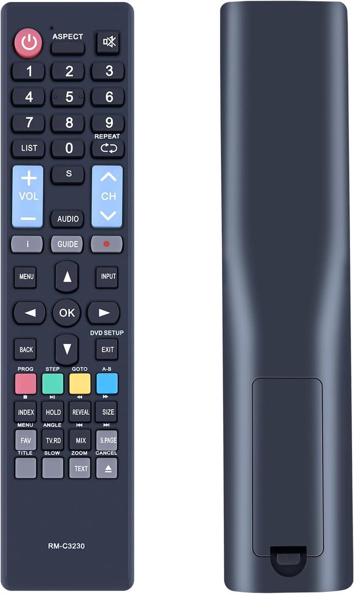SnelShoppen - Nieuwe RM-C3230 Vervangende Afstandsbediening voor HD TV's - Geschikt voor 32C9A, 40F1FHD, 43F3, 50F1 - Geen Programmatie Nodig - Inclus