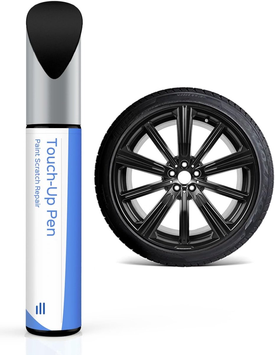 SnelShoppen - Matt Black Rim Repair Paint voor BMW Velgen, Perfecte Kleurmatching, Krassen Verwijderen, DIY Velgenherstel, 150ml