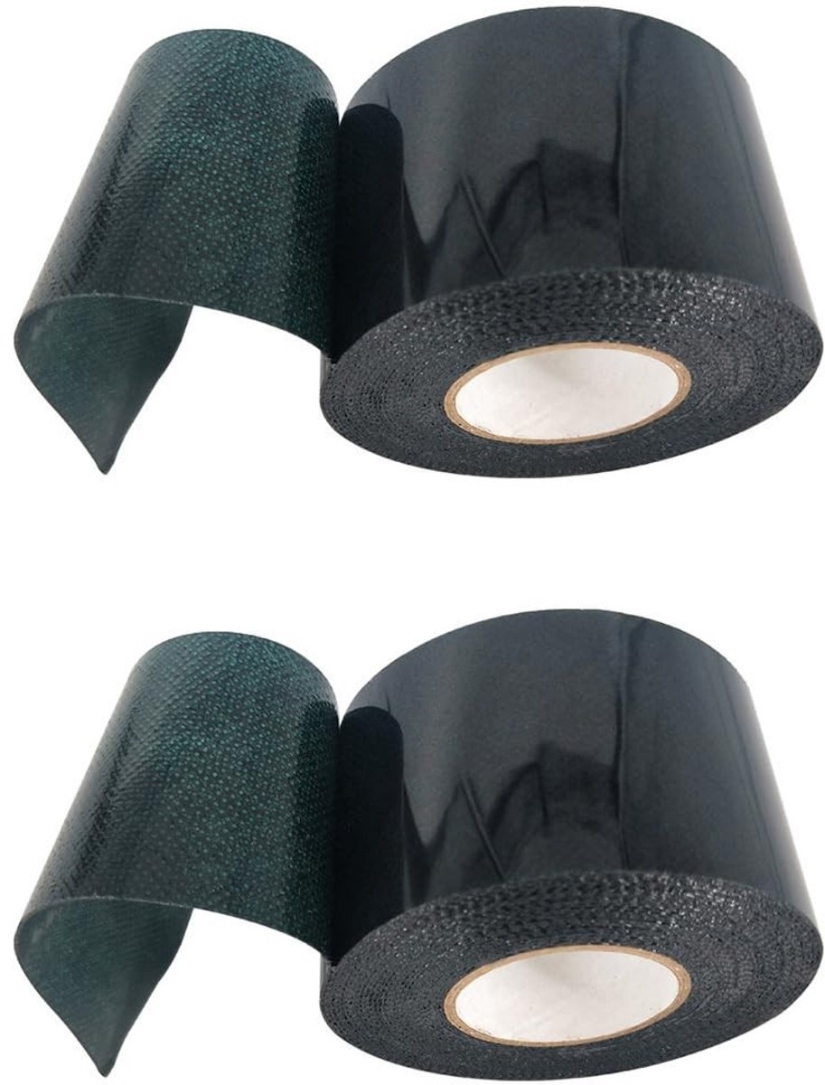 Duurzame Dubbelzijdige Kunstgras Plakband Set van 2, 50mm x 5m, Voor Buitengebruik, Tuin, Grasmat en Vloerbedekking