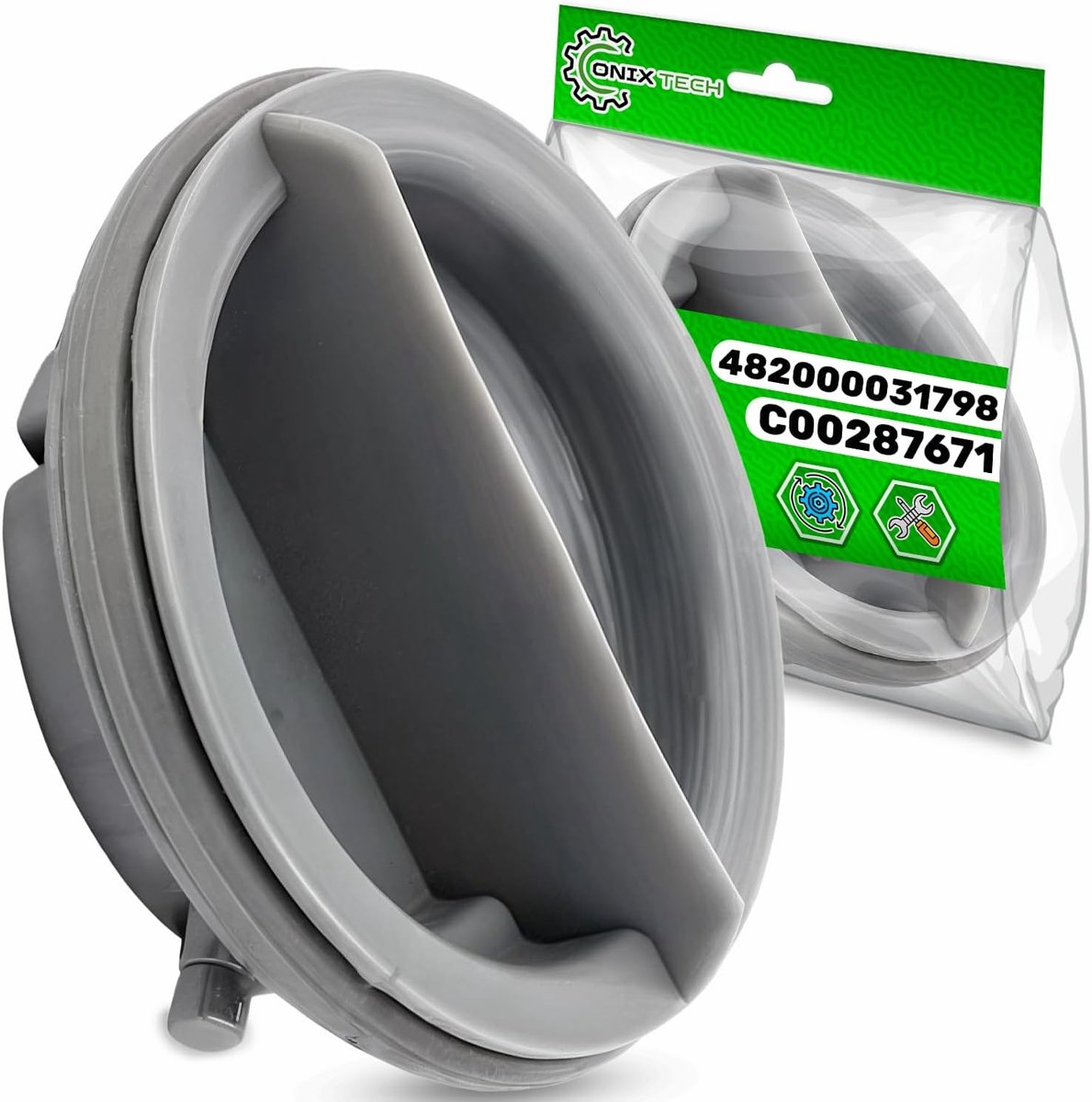 SnelShoppen - Deksel Glansspoelmiddel Vaatwasser met Rubber Afdichting - Originele Code 482000031798 - Geschikt voor Diverse Merken - Keuken Accessoir