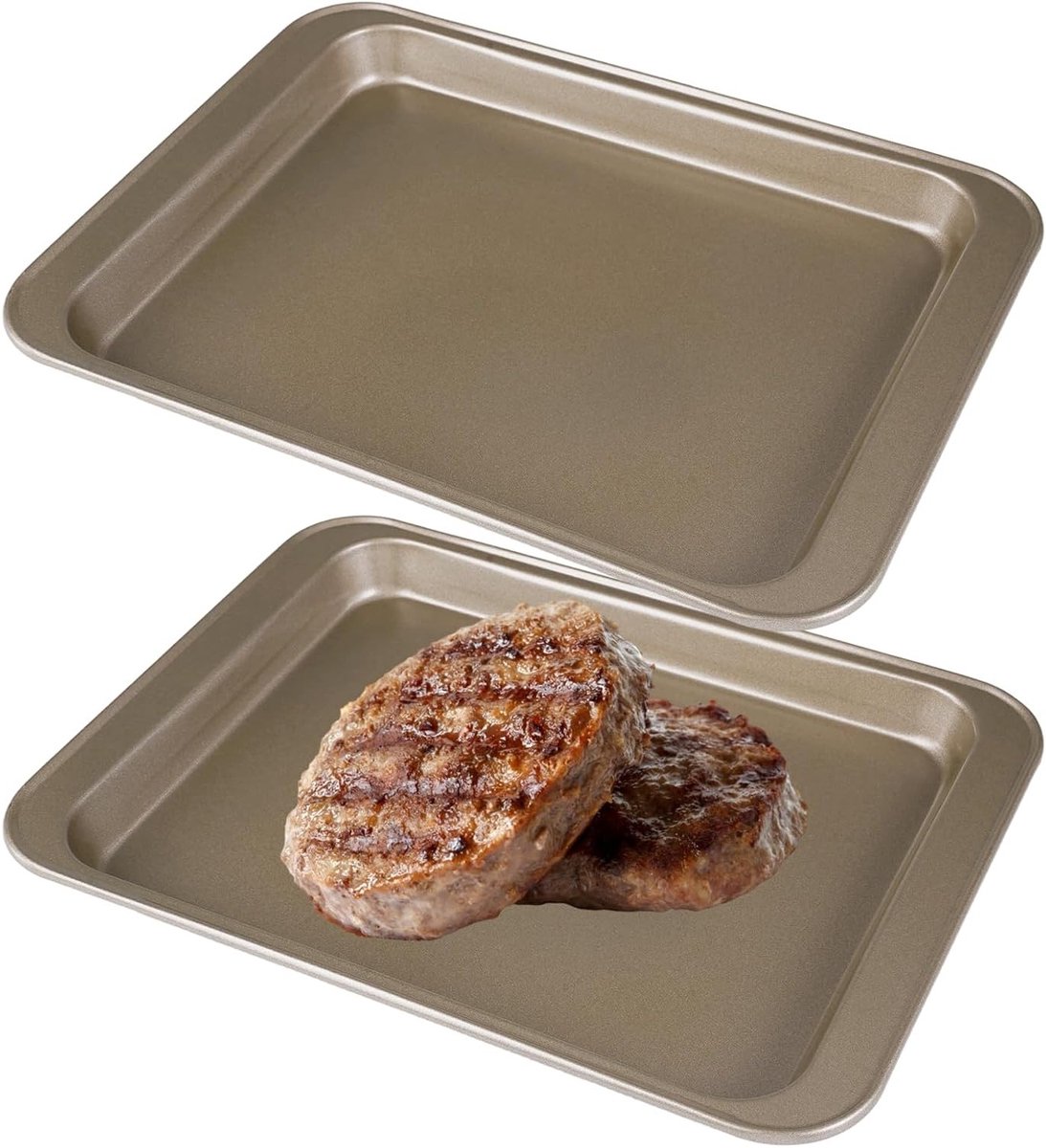 Kleine Rechthoekige Ovenplaat voor Bakken van Taarten, Koekjes en Brood | 24x18x2cm, Non-stick Coating en Hoge Rand voor Gemakkelijk Gebruik
