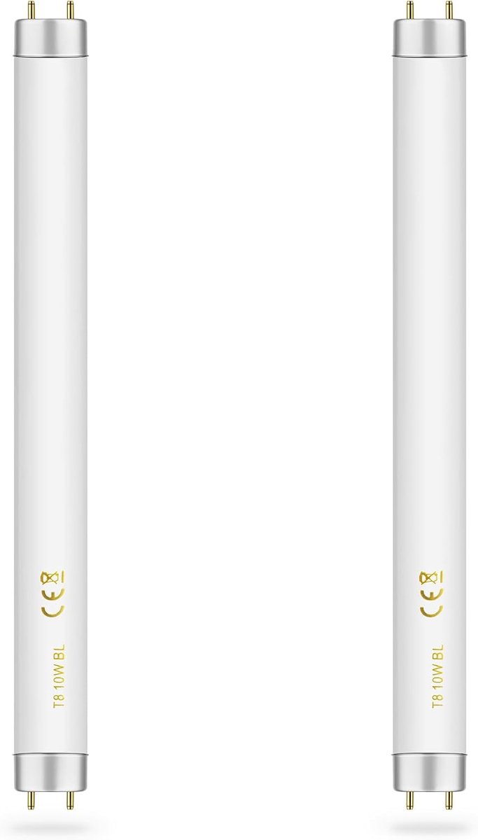 SnelShoppen - 2x FSL BL T8 F10W Vervangende Insecten Doden Lampen, 34.5cm UV Licht Buizen voor 10W/20W Vliegen- en Muggenbestrijders