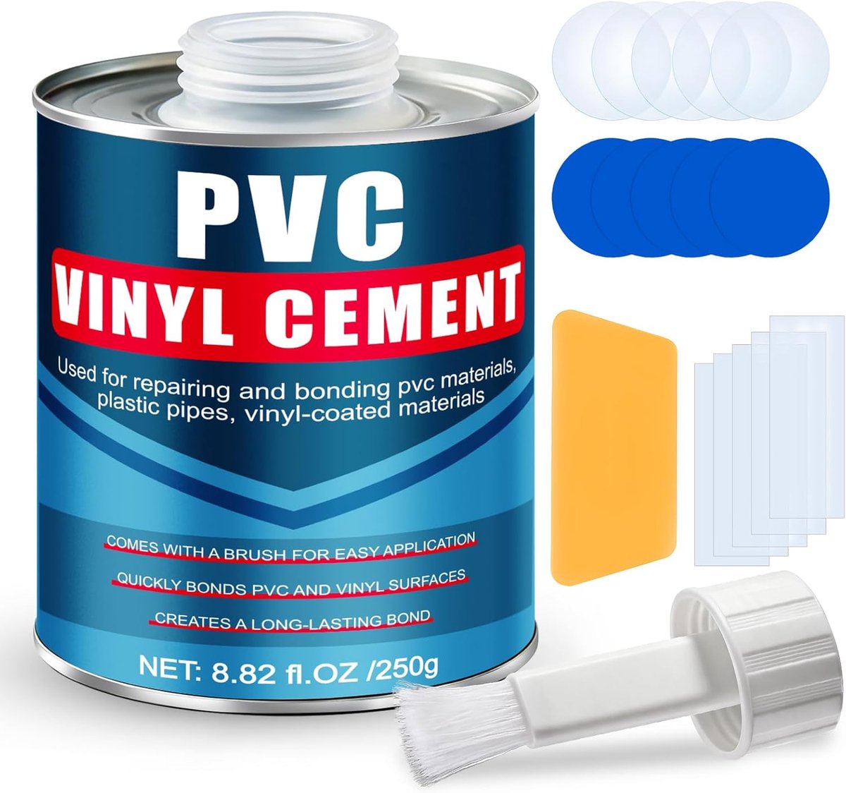 SnelShoppen - Neopreen Gel Lijm, Extra Sterke Neopreen Hechtmiddel, Watervast en Duurzaam, Herstelt PVC Materialen, Rubber Boten, Plastic Slangen, Opb