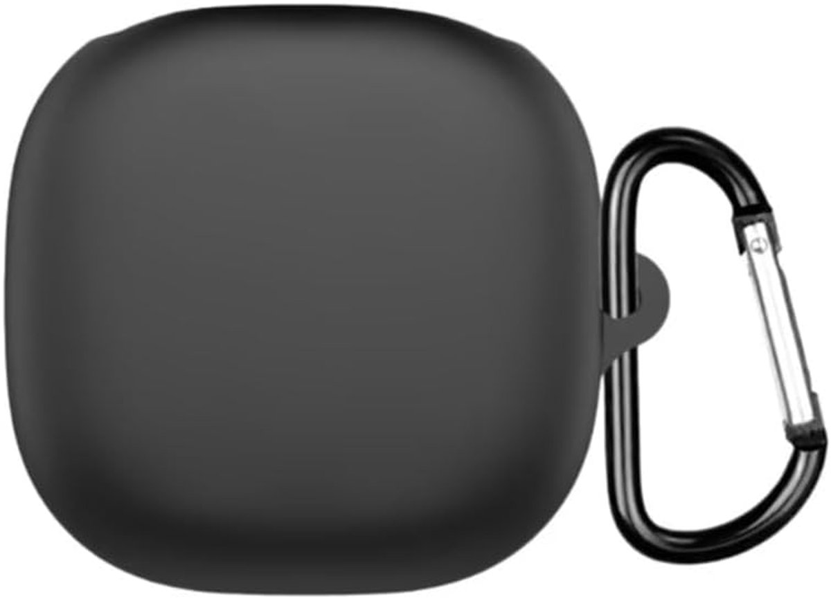 SnelShoppen - Beschermhoes voor Bluetooth Oordopjes - Zachte Silicone, Krasbestendig, Schokbestendig, Zwart, Geschikt voor OpenFit 2+ T921, Compact en