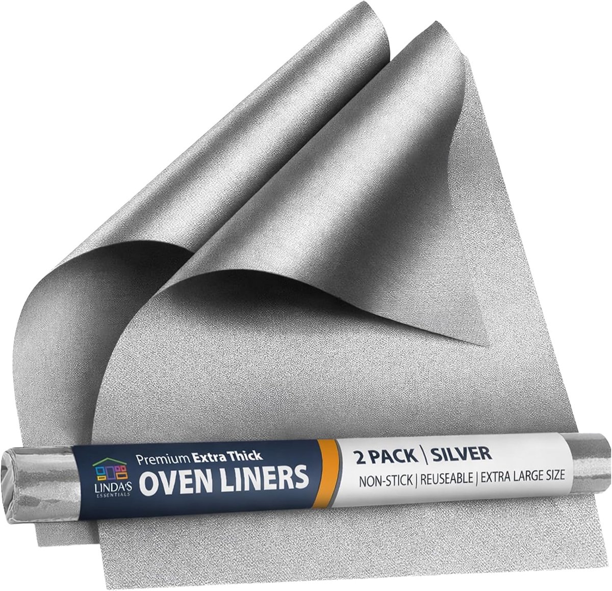 SnelShoppen - Ovenbescherming voor binnen (2 stuks) - Herbruikbare ovenmat, 32 x 50 cm, anti-aanbakcoating, universele ovenbedekking, eenvoudig schoon