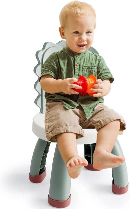 Ergonomische Kinderstoel voor Peuters - Kinderdino Design, Licht en Duurzaam, Antislip Opstapkruk voor Binnen en Buiten, Geschikt voor Jongens en Meisjes vanaf 2 jaar van Merkloos — afbeelding 3