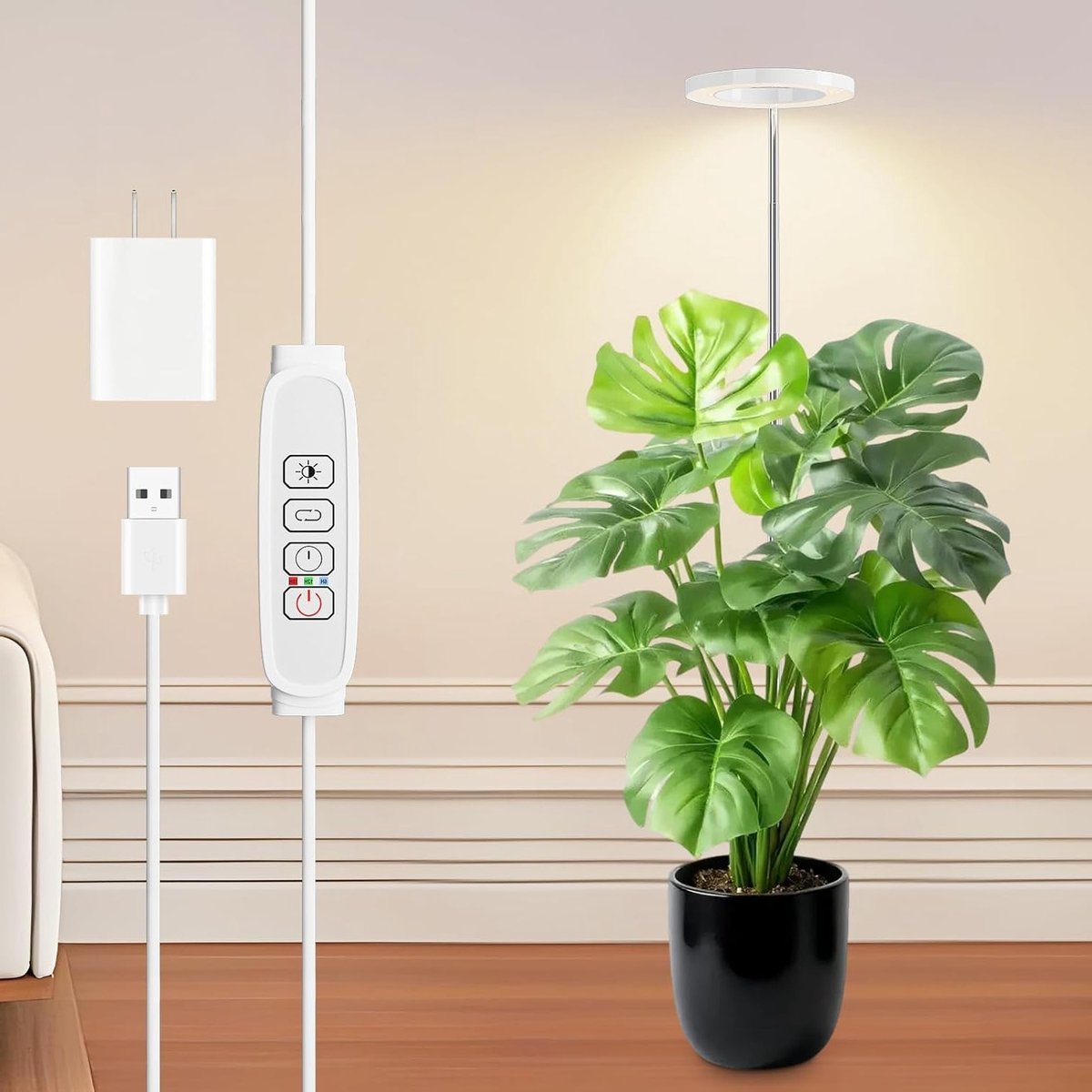 LED Plant Lamp met Volledig Spectrum - Groeilamp voor Binnenplanten, Tomaten, Bloemen en Kruidachtige Planten