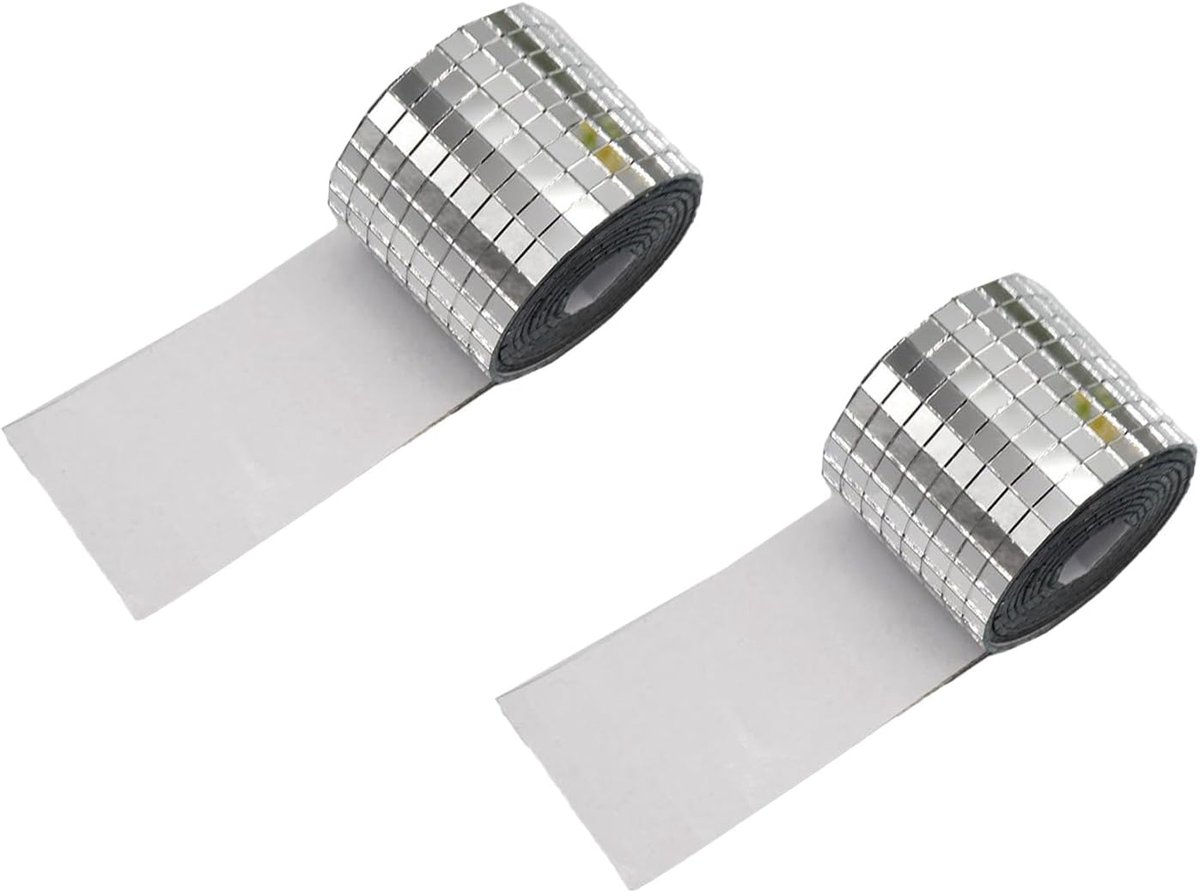 SnelShoppen - Mini Mosaic Spiegeltegels, 3200 Stuks, Zelfklevende Mosaïektegels voor Badkamer, Keuken, Woonkamer, DIY Decoratie, Decoratieve Spiegelte