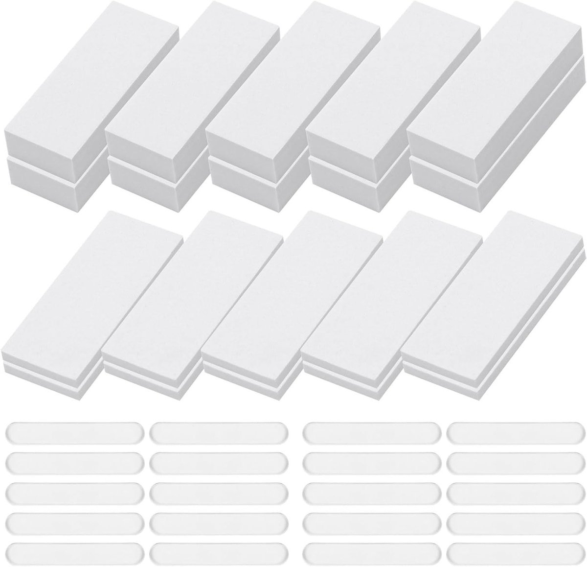 40 Stuks Meubelbeschermers en Geluidsdempers, Zelfklevende Pads voor Wandbescherming, Schokabsorberende Vilt- en Siliconen Bumpers