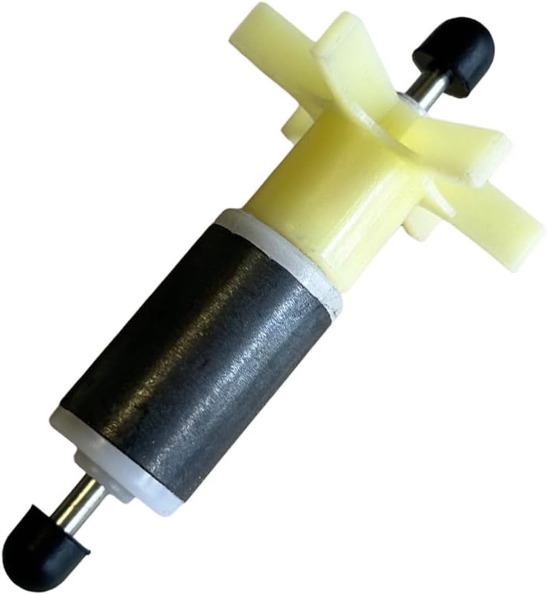 SnelShoppen - Vervangingsrotor voor Waterpomp E02 van Lay Z Spa - Gele Impeller met RVS As - Geschikt voor Air-Jet & Hydro-Jet Modellen - 7.3x3.5x1.6