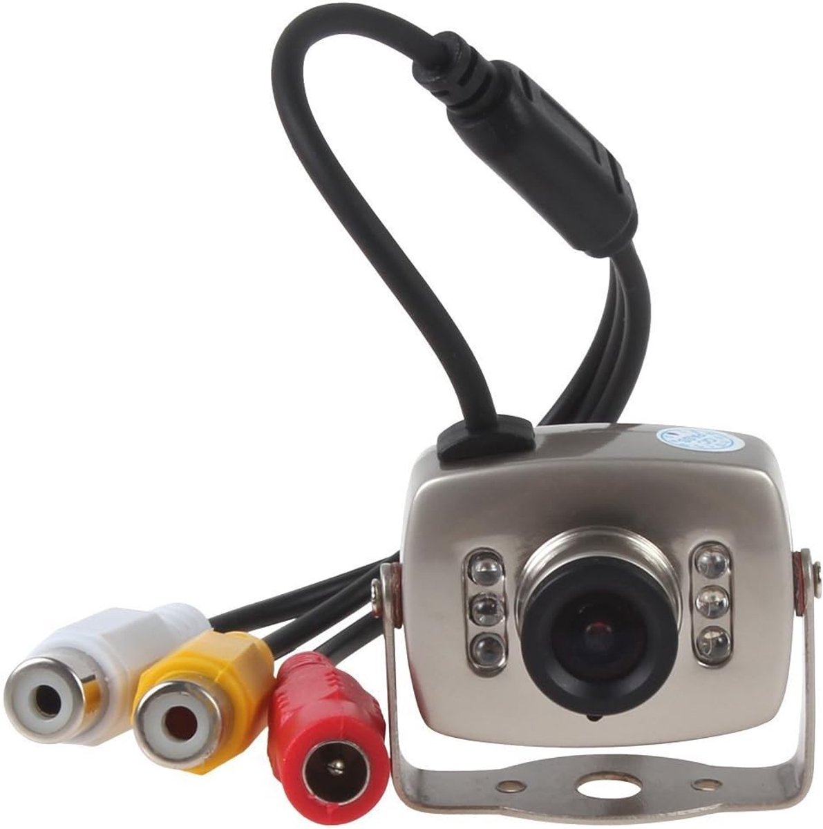 SnelShoppen - BW Mini Wired CCTV Camera - Beveiligingscamera met Kleur Nachtzicht en Infrarood - Verstelbare Lens voor Thuis, Kantoor, Auto, en Bewaki